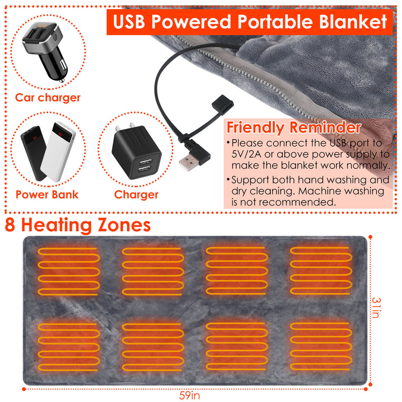 Stay Cozy Anywhere with the Best Portable USB Heated Blankets & Heated Throws