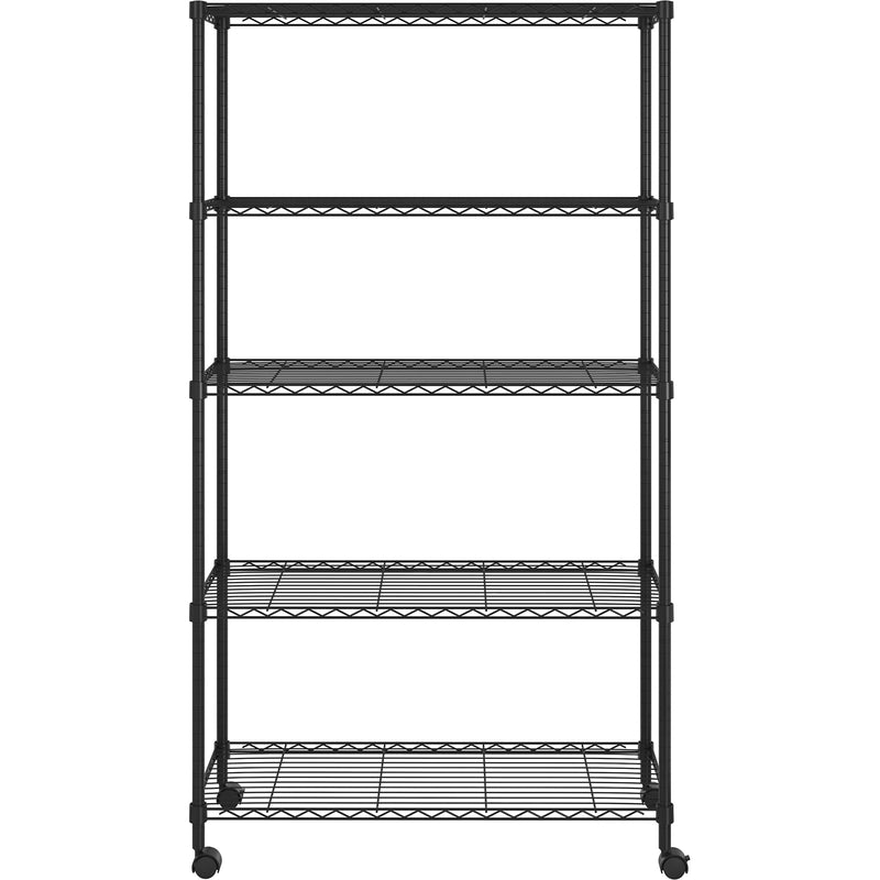 Shop Durable 5-Tier Metal Storage Shelves - Heavy Duty Organizers for Every Space