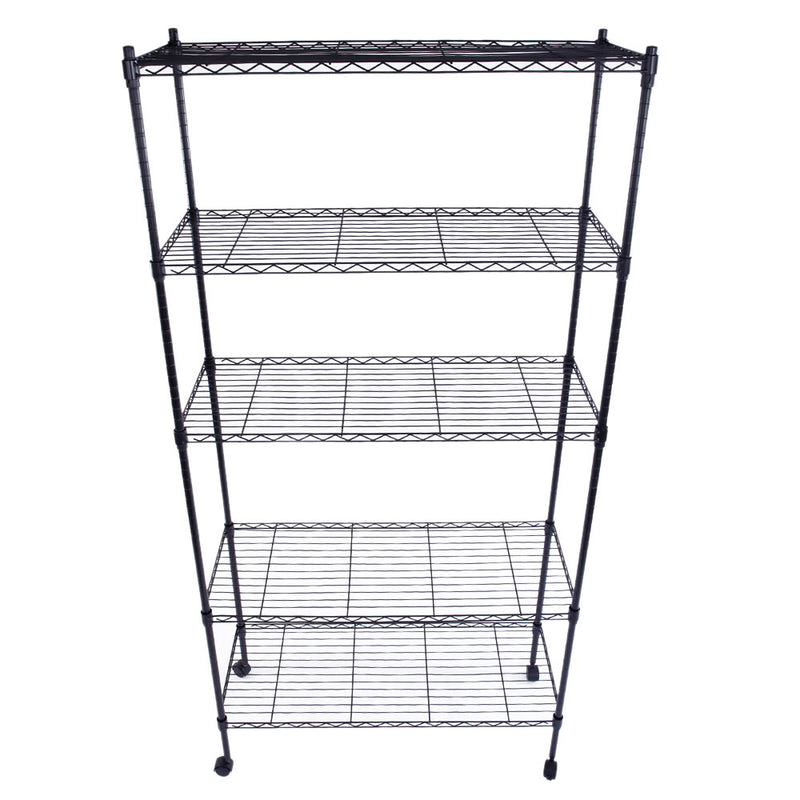 Shop Durable 5-Tier Metal Storage Shelves - Heavy Duty Organizers for Every Space