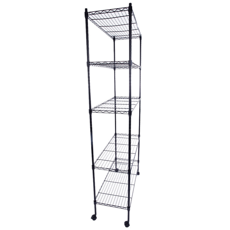 Shop Durable 5-Tier Metal Storage Shelves - Heavy Duty Organizers for Every Space