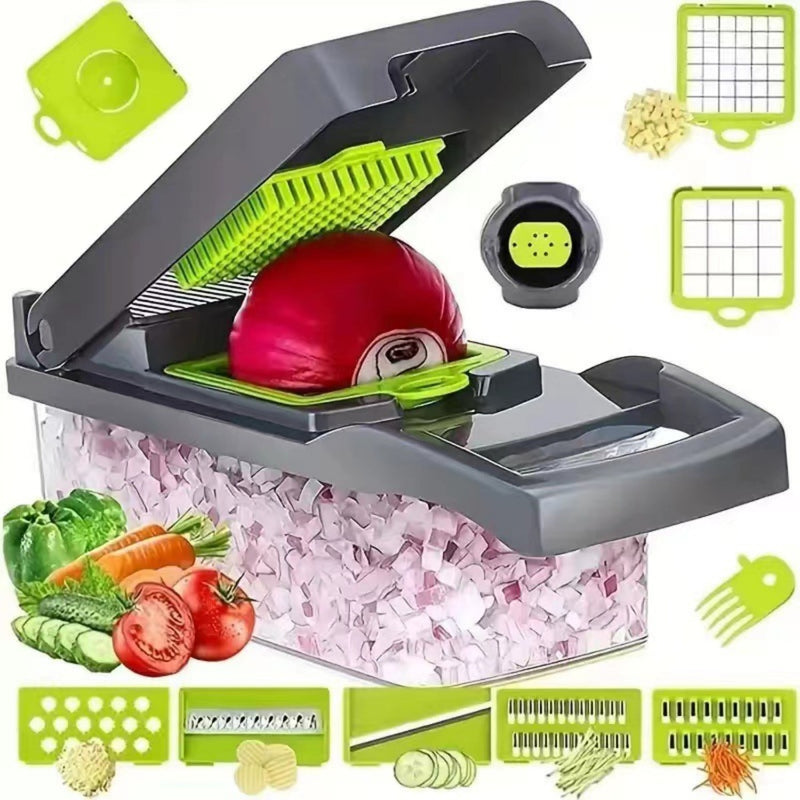 14-in-1 Vegetable Chopper & Slicer | Multifunctional Food Dicer, Onion Cutter & Kitchen Tool