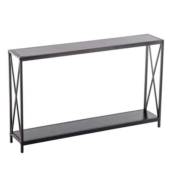 Modern Black Side Table | Entryway Console & Living Room Decor | Narrow Designs