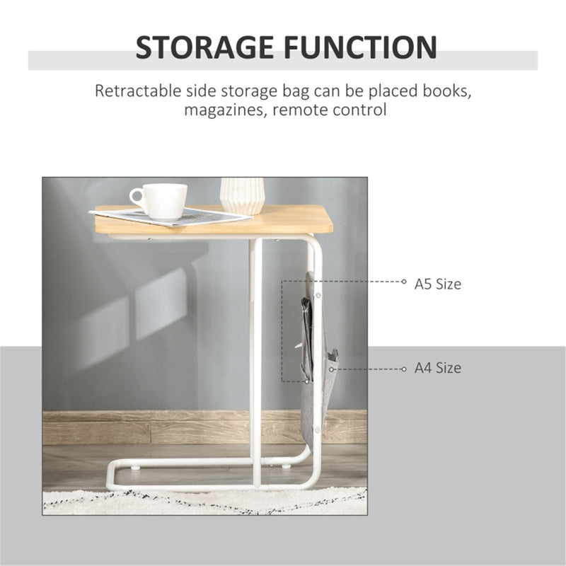 C-Shaped Sofa Side Table – Compact, Versatile, and Modern Design