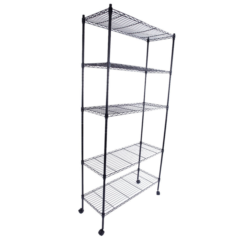 Shop Durable 5-Tier Metal Storage Shelves - Heavy Duty Organizers for Every Space