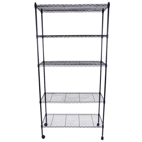 Shop Durable 5-Tier Metal Storage Shelves - Heavy Duty Organizers for Every Space