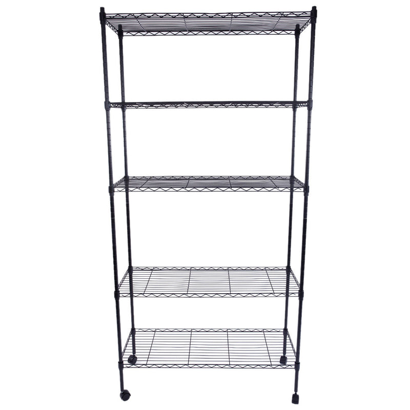 Shop Durable 5-Tier Metal Storage Shelves - Heavy Duty Organizers for Every Space