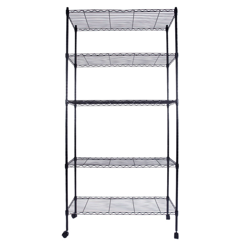 Shop Durable 5-Tier Metal Storage Shelves - Heavy Duty Organizers for Every Space