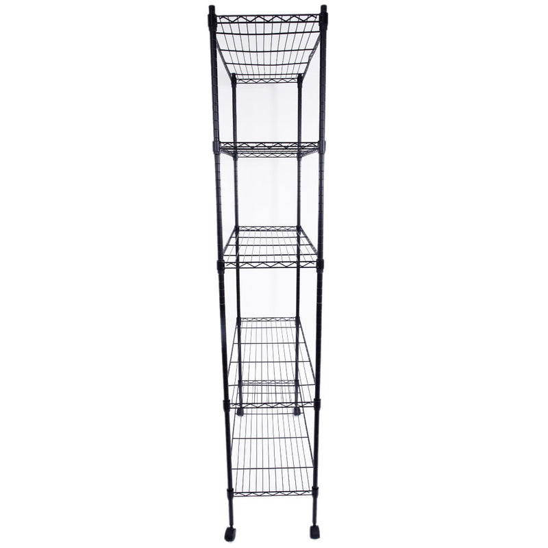 Shop Durable 5-Tier Metal Storage Shelves - Heavy Duty Organizers for Every Space